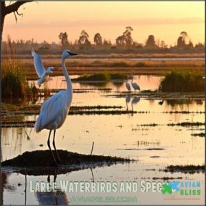 Large Waterbirds and Species