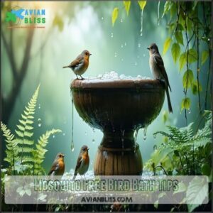 Mosquito Free Bird Bath Tips