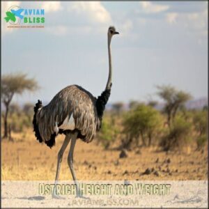 Ostrich Height and Weight