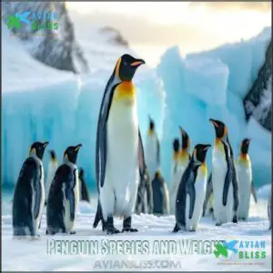 Penguin Species and Weight