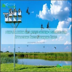 purple martin bird house system