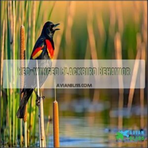 Red-winged Blackbird Behavior