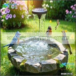 Solar Bird Bath Agitator Features