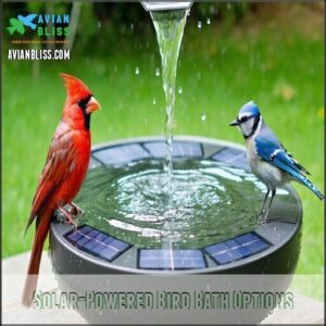 Solar-Powered Bird Bath Options