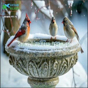 Stone Bird Bath Features