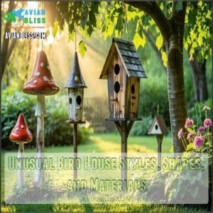 Unusual Bird House Styles, Shapes, and Materials