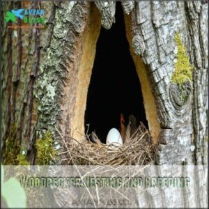 Woodpecker Nesting and Breeding