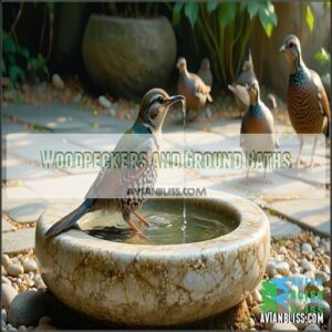 Woodpeckers and Ground Baths