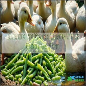 Balancing Green Beans With Regular Feed