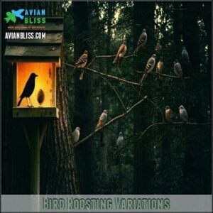 Bird Roosting Variations Bird Roosting Variations