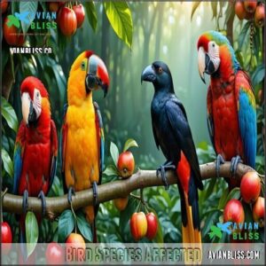 Bird Species Affected