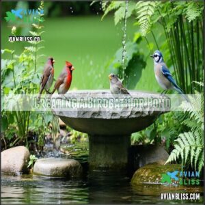 Creating a Birdbath or Pond