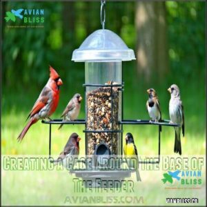 Creating a Cage Around The Base of The Feeder Creating a Cage Around The Base of The Feeder