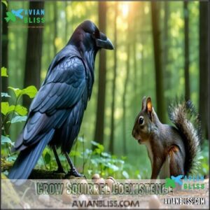Crow Squirrel Coexistence