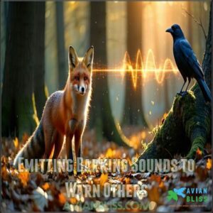 Emitting Barking Sounds to Warn Others