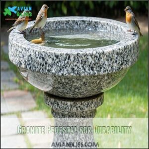 Granite Pedestal for Durability