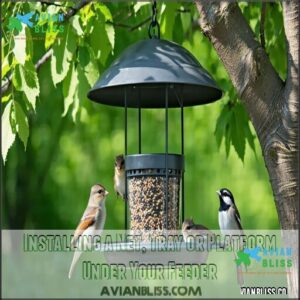 Installing a Net, Tray or Platform Under Your Feeder Installing a Net, Tray or Platform Under Your Feeder