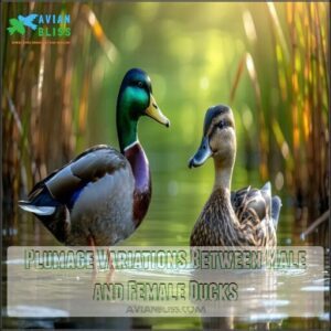 Plumage Variations Between Male and Female Ducks