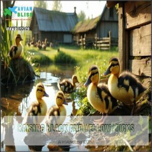 Raising Black and Yellow Ducks
