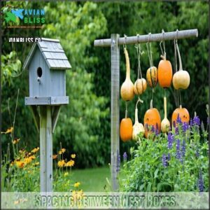 Spacing Between Nest Boxes