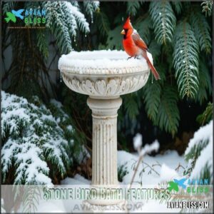 Stone Bird Bath Features