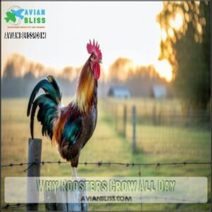 Why Roosters Crow All Day