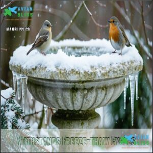 Withstands Freeze-thaw Cycles