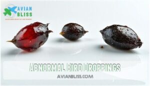 abnormal bird droppings
