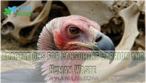 adaptations for consuming carrion and human waste