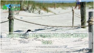 additional precautions for beach-nesting birds