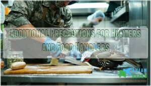 additional precautions for hunters and food handlers
