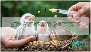 age-based feeding adjustments