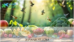 alternatives to potatoes for birds
