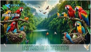 amazon bird habitats