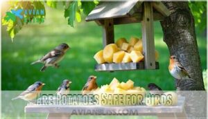are potatoes safe for birds
