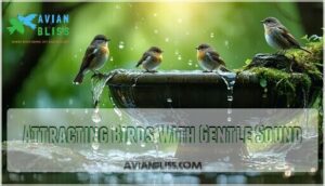 attracting birds with gentle sound
