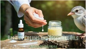 barrier creams and essential oils