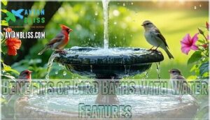 benefits of bird baths with water features
