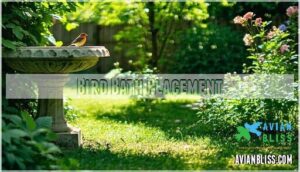 bird bath placement bird bath placement