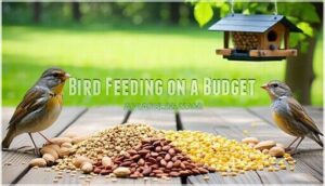 bird feeding on a budget