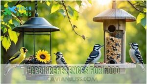 bird preferences for food