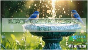 bluebird birdbath maintenance and upkeep