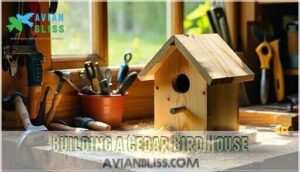 building a cedar bird house