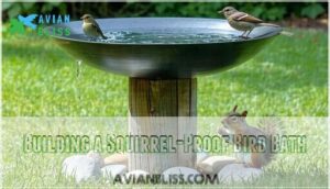 building a squirrel-proof bird bath