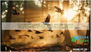 capturing birds in flight