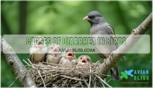causes of diarrhea in birds