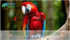common bird behavior changes