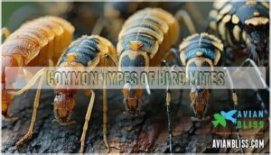 common types of bird mites