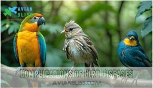 complications of bird diseases