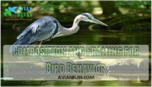composition and framing for bird behavior